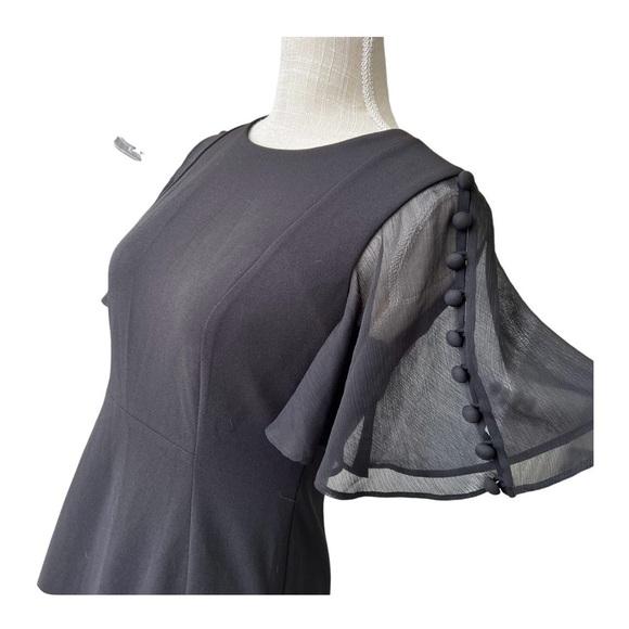 Calvin Klein Crepe Chiffon sheath Women Size 6P - Picture 4 of 11